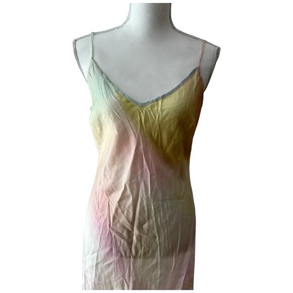 Untitled in Motion Down Multicolor Sleeveless Midi Slip Dress Size M - Picture 4 of 14